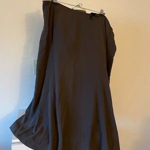 Eileen Fisher A Line Silk Midi Skirt